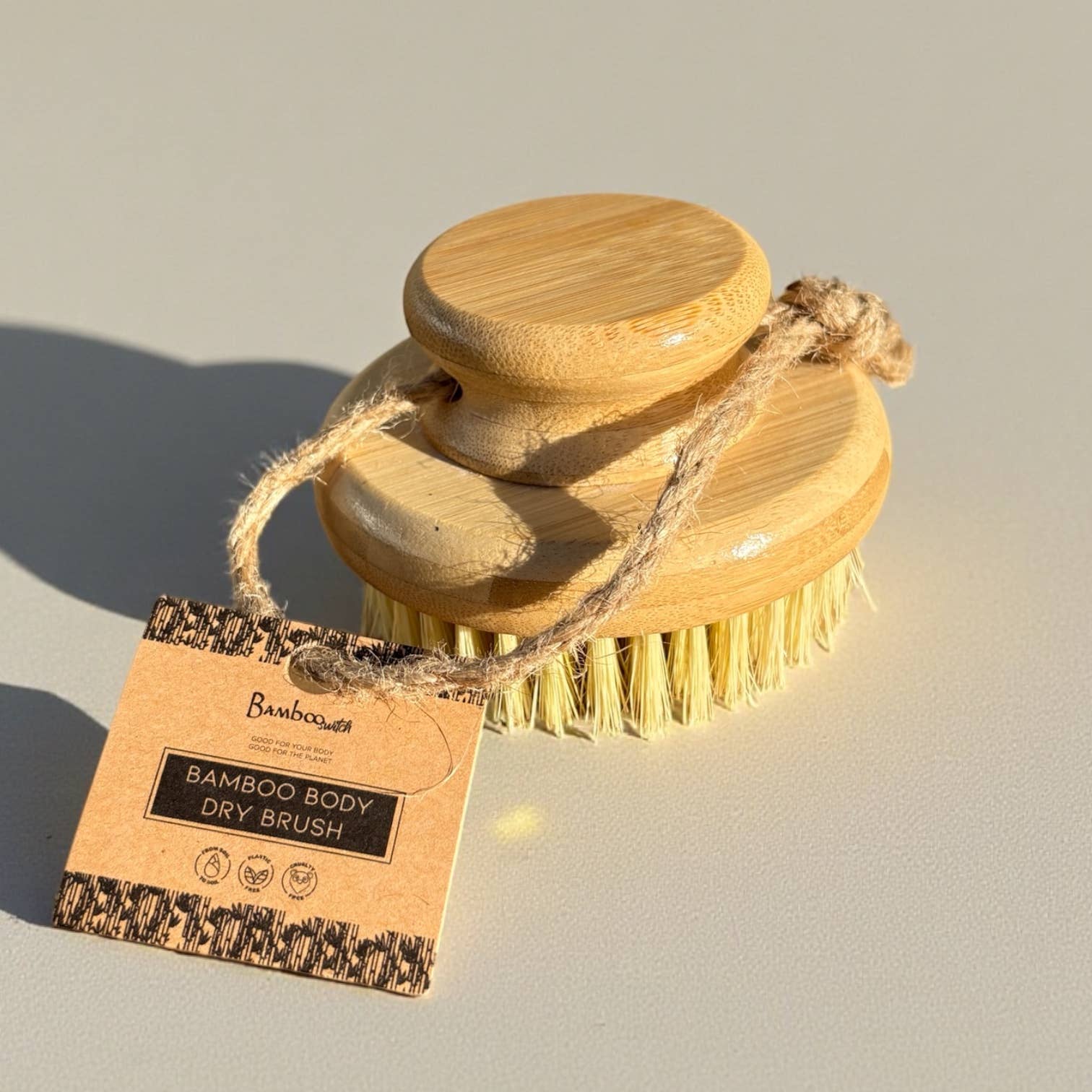 Natural Bamboo Dry Brush – Exfoliate & Boost Circulation