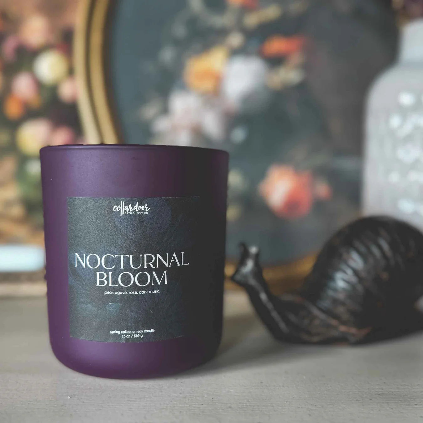 Nocturnal Bloom Candle - Natural, Hand Poured