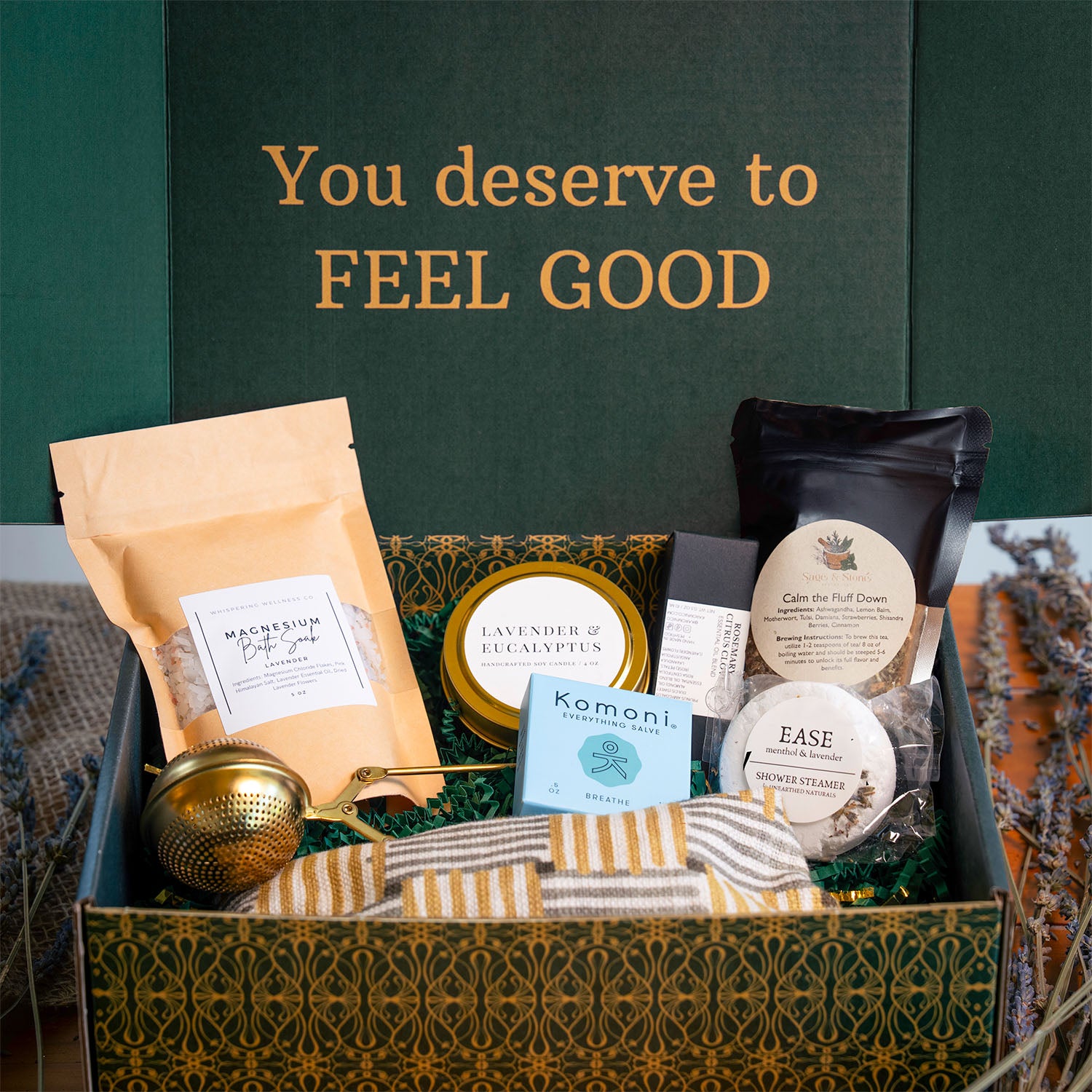 Relax Self-Care Gift Box – Stress-Relief Wellness Gift Box